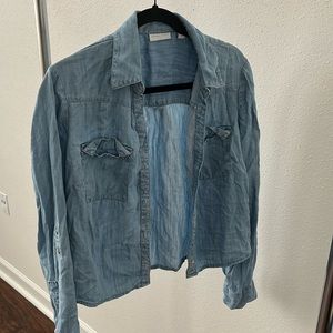 Denim Blouse / New York& company/L/used